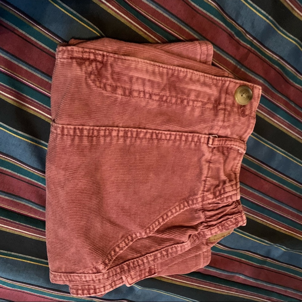 Faded Red Ribbed Skirt From American Eagle
